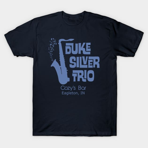 Parks And Recreation Duke Silver Trio T-Shirt by Bigfinz